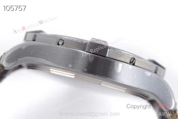 GB Swiss Replica Breitling Avenger blackbird V2 Watch Titanium Case Green Strap