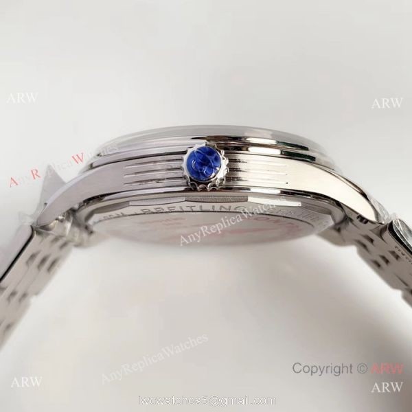 Swiss Grade A Breitling Premier Replica Watch Stainless Steel Blue Face