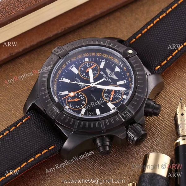 Top Grae Replica Breitling Avenger Seawolf Chrono Watch Black and Yellow