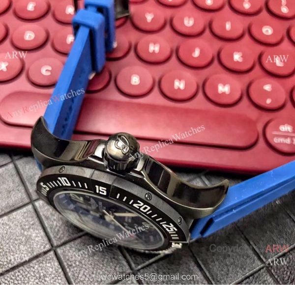 Breitling Colt Skyracer Chronometer Copy Watch Blue Rubber Strap