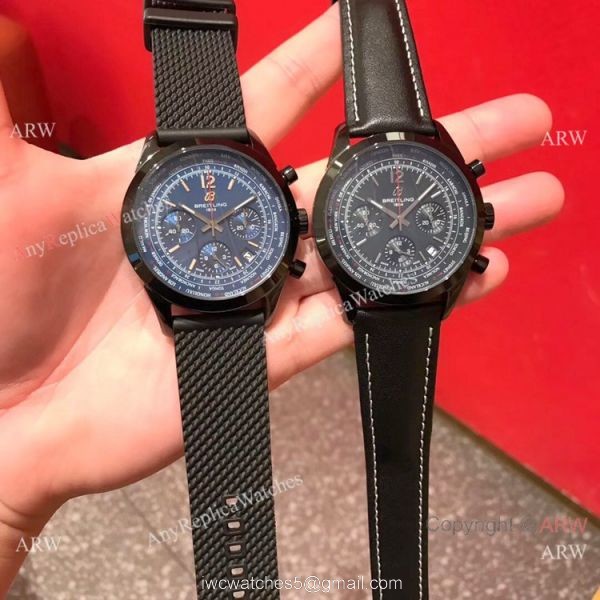 New Copy Breitling Transocean Blue Dial Watches Black Rubber Band