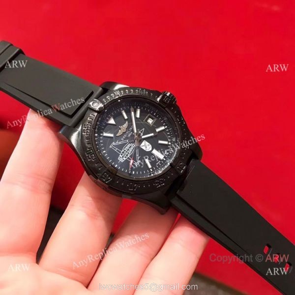 NEW Copy Breitling Avenger Seawolf II Boelcke Automatic Watch All Black
