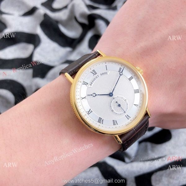 Copy Breguet Classique Automatic Watches Rose Gold Silver Dial