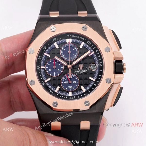 Audemars Piguet Royal Oak offshore Replica Watches SS Blue Sub-dials