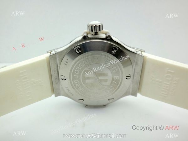Hublot Big Bang Quartz Replica Watch SS White Dial 38mm