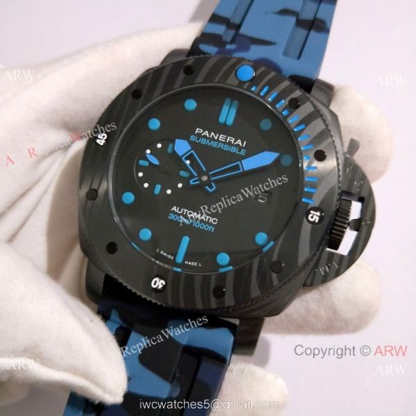 Copy Panerai Luminor Submersible Camouflage PAM 960 Watches Carbon Case