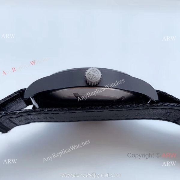 (M+) Swiss Replica IWC Pilots Top Gun Cal.35111 Watch Black PVD Nato Strap