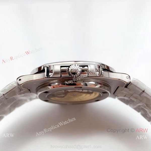 Swiss Grade 1 Copy Patek Philippe Nautilus Stainless steel Grey Face watch 40.5mm