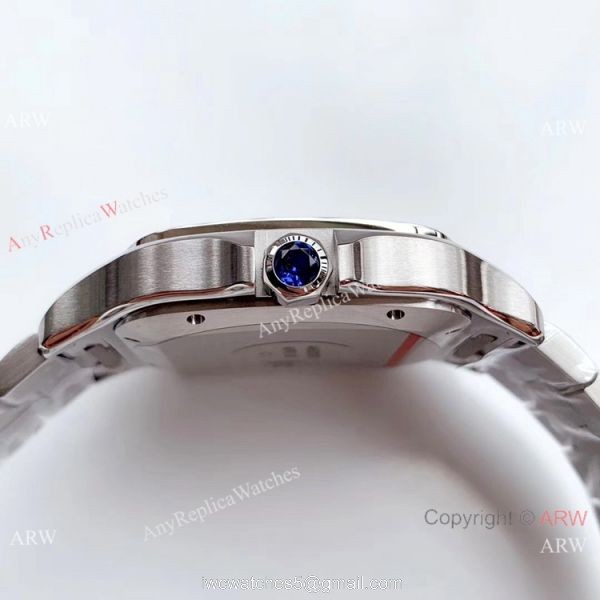 Grade A Replica Cartier Santos Stainless Steel Watch 9015 Automatic Movement