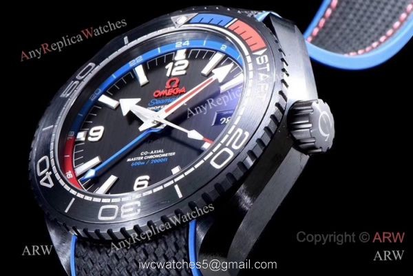 Omega Seamaster Planet Ocean Deep Black 8906 VSF Black Dial Watch Super Clone