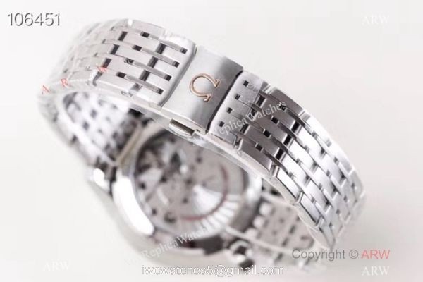 VSF Swiss Omega De Ville Co-Axial 41mm Watch Stainless steel White Roman Dial