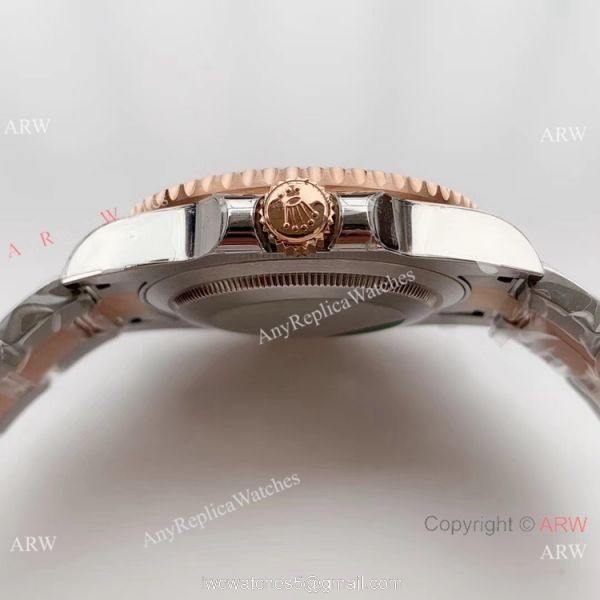 (EW) Swiss Copy Rolex GMT-Master II Root-beer 2 Tone Rose Gold Watch 40mm