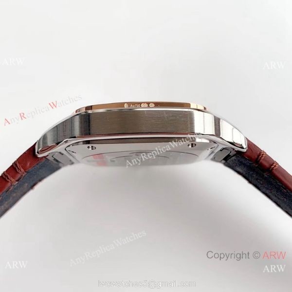 Swiss Grade Copy Cartier Santos HBBv6 Automatic Watch Two Tone Rose Gold