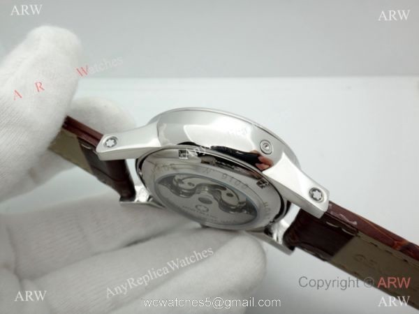 Mont Blanc Clone Time Walker Tourbillon SS White Dial Watch Automatic