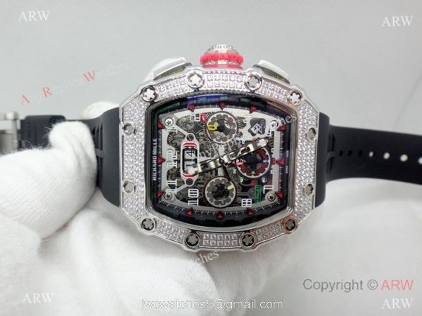 New Replica Richard Mille AAA RM 11-03 Diamond Watch