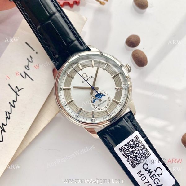 New Omega De Ville Fake Hour Vision Moonphase Watch 40mm