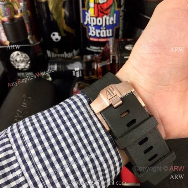 Japan Grade Copy Audemars Piguet Royal Oak offshore Michael Schumacher Watch Rose Gold