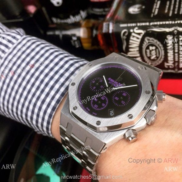 Copy Audemars Piguet Royal Oak Stainless Steel Blue Sub-dials Watch New Style