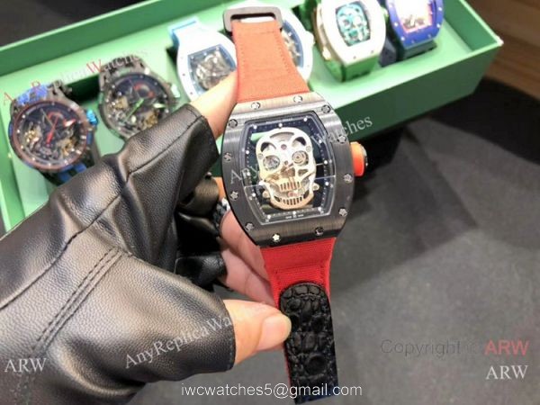 Swiss Quality Richard Mille Skull Replica Watch RM 52-01 Tourbillon for Sale