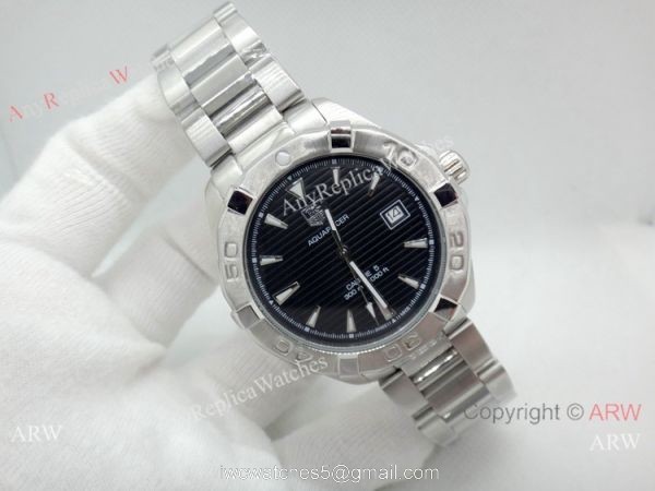 Replica Tag Heuer Aquaracer Stainless Steel Black Dial Quartz Watch
