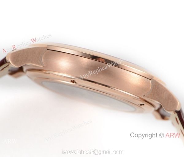 Swiss replica Audemars Piguet Jules Audemars Rose Gold Silver Face Watch GB Factory