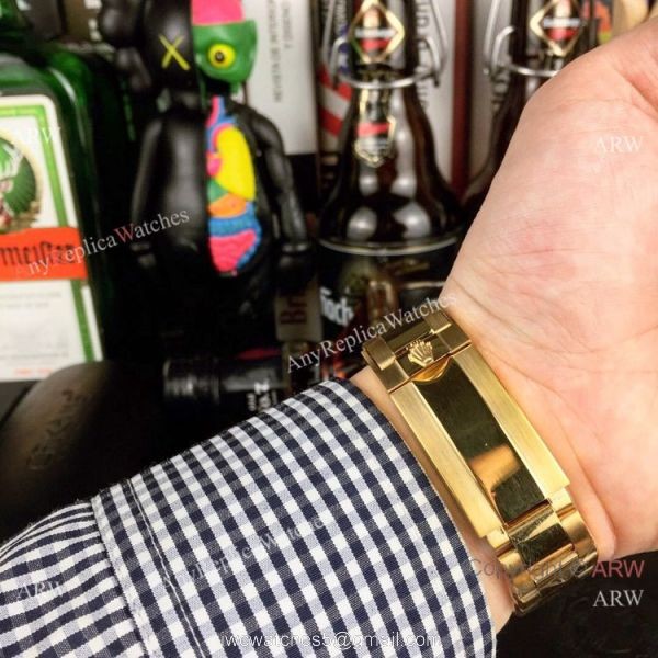 New Rolex GMT Master 2 Rainbow Bezel Yellow Gold Watch Any Watch Replica