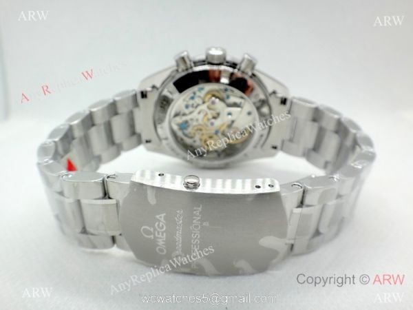 Swiss Grade 1 Omega Speedmaster 7750 Stainless Steel Black Bezel Swiss Replica Watches