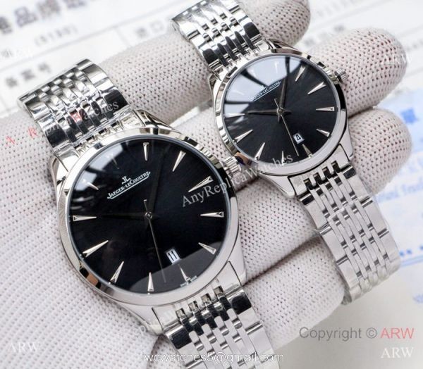 Low Price Copy Jaeger LeCoultre Master QUARTZ Watches SS Blue Dial