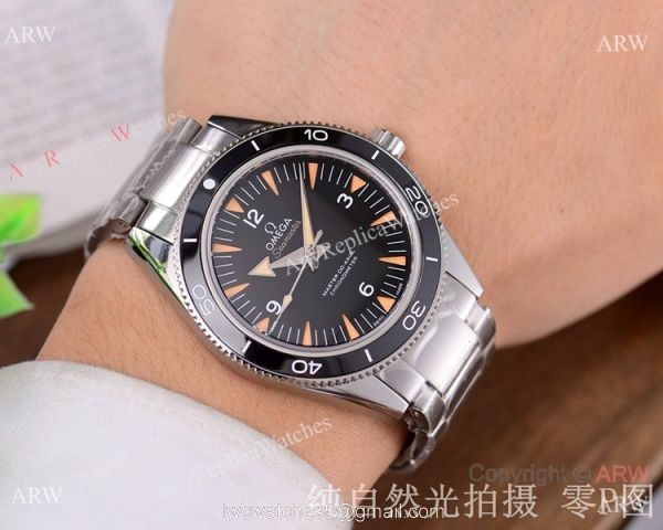 Omega Seamaster 300 Spectre Watch Replica 2-Tone Blue Ceramic