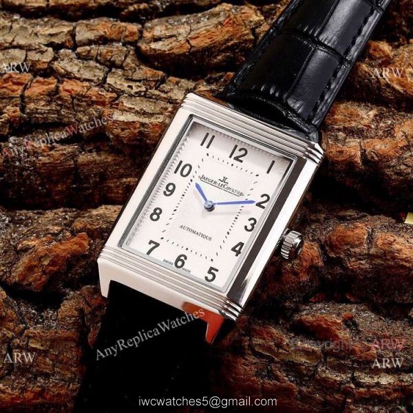 New Copy Jaeger-LeCoultre Reverso Classic 46mm Watch Stainless Steel Black Face