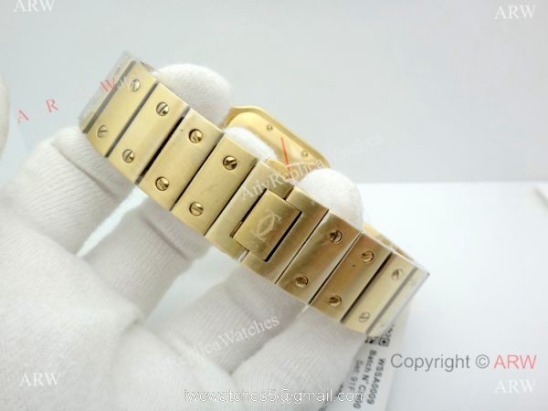 New Replica Cartier Santos de All Gold Watch 39mm or 35mm