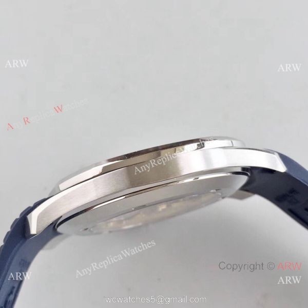 PF Factory V2 Patek Philippe Aquanaut SS Blue Dial Watch Super Clone