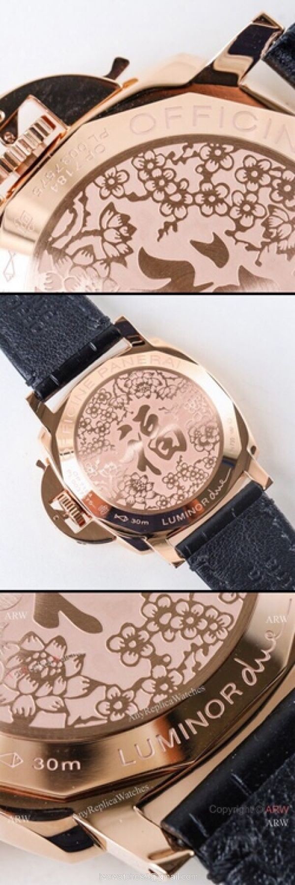 (VS) Best Copy Swiss Panerai Luminor Limited edition Rose Gold Men Watch