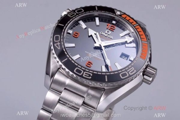 (VSF)Omega Seamaster Super Clone Planet Ocean 600M Watch Black and Orange Ceramic Bezel