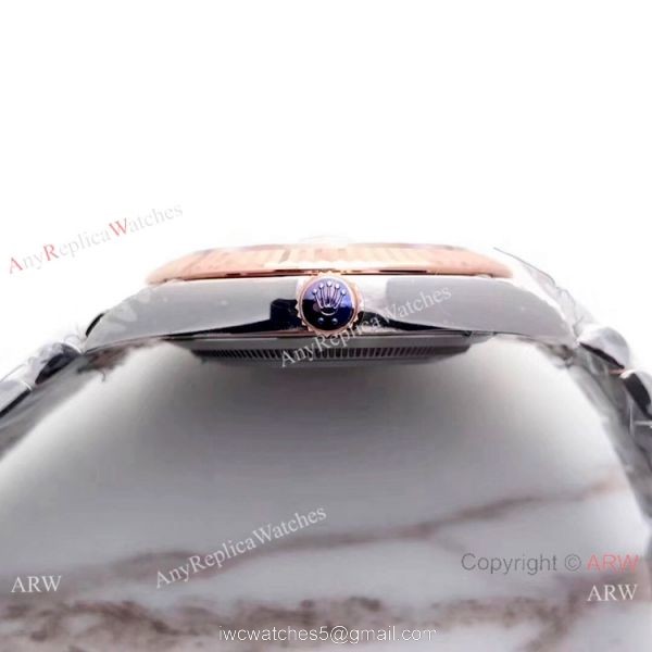 (EW) Chocolate Dial 2 Tone Rose Gold Rolex Datejust II 41 Swiss3235 Watch 126331