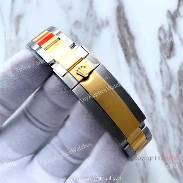 Rolex Submariner EW Factory 3135 Two Tone Blue Ceramic Watch AAA Replica