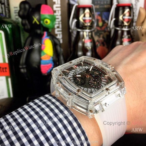 Fake Hublot Geneve Big Bang Unico Sapphire Hublot Transparent Watch