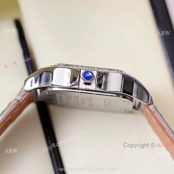 Copy Cartier Panthere Yellow Gold White Roman Dial Watch Quartz
