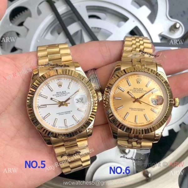 Fake Rolex Oyster Perpetual Datejust Yellow Gold Men 40mm Watch