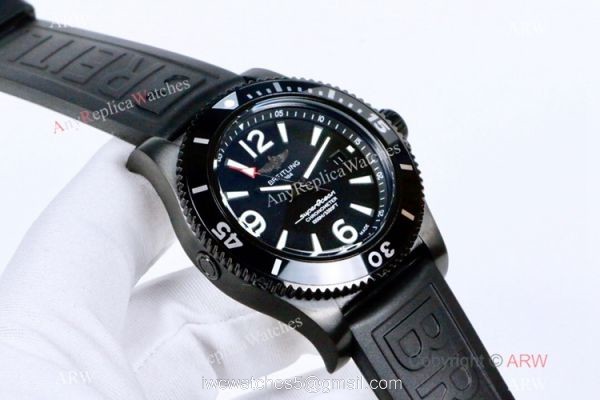 New Fake Breitling Superocean II Blacksteel Rubber Strap Watches
