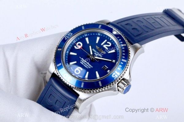 New Breitling Superocean II Watches White Dial Blue Bezel
