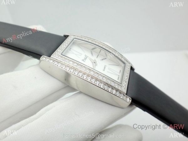 Copy Piaget Limelight Tonneau Women Watch SS Diamond