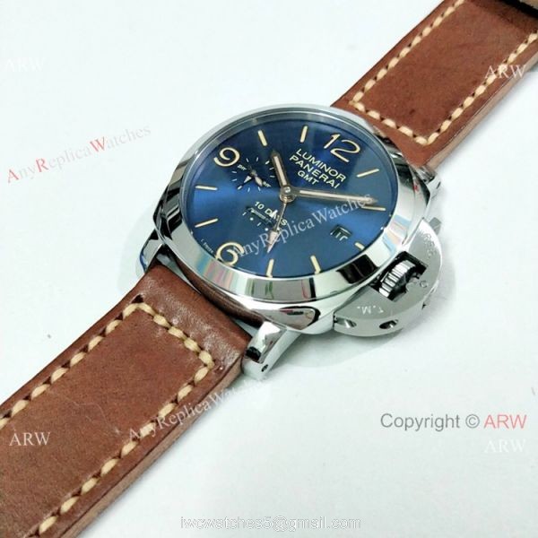 AAA Replica Panerai Luminor GMT 10 days PAM00689 Watch SS Blue Face