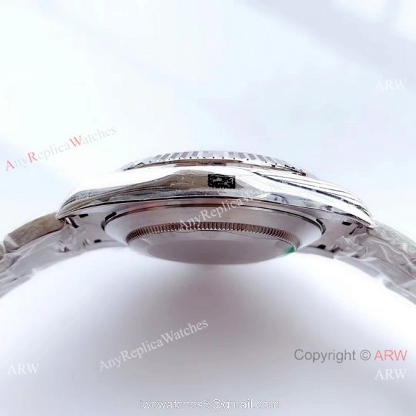 NEW Upgraded ETA3235 V3 Rolex Datejust II Watch SS White MOP Face Oyster Band