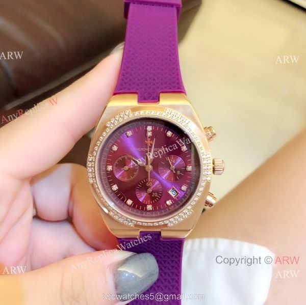 Vacheron Constantin Overseas Rose Gold Chrono Watch Women Vacheron Constantin Copy
