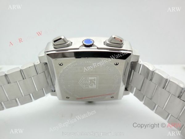 Tag Heuer Monaco Quartz Calibre 12 Replica Watch Stainless Steel Blue Red Dial
