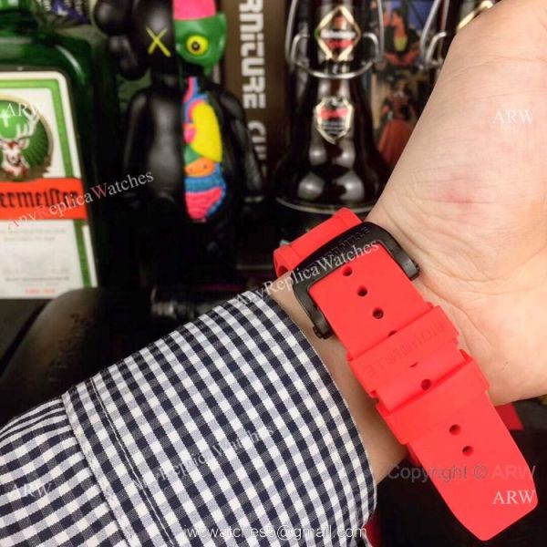 Swiss Copy Richard Mille RM67-02 Automatic Watch NTPT Carbon Skeletal Dial 48mm