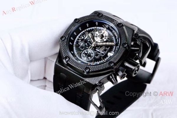 All Black Audemar Piguet Survivor Royal Oak Offshore Watches