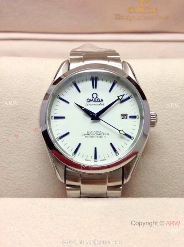 Copy Omega Seamaster Gauss Stainless Steel Black Dial Watch 39mm