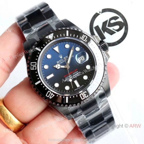 Rolex Sea Dweller 50th Anniversary Replica Watch D Blue Dial Black PVD KSF ETA2824